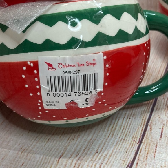 Christmas Ornament Coffee Cup Christmas Tree Shops Set Of 5 - Picture 4 of 11